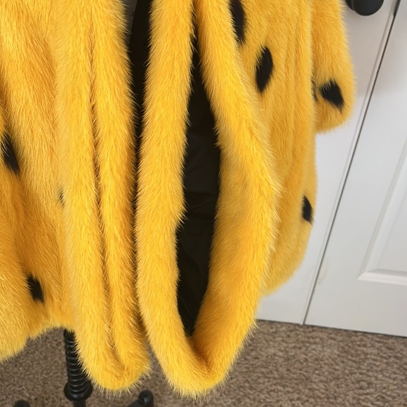 Rare, vintage, mink, and fox peplum coat from Paris by Lecoanet Hemant vintage - Picture 4 of 11